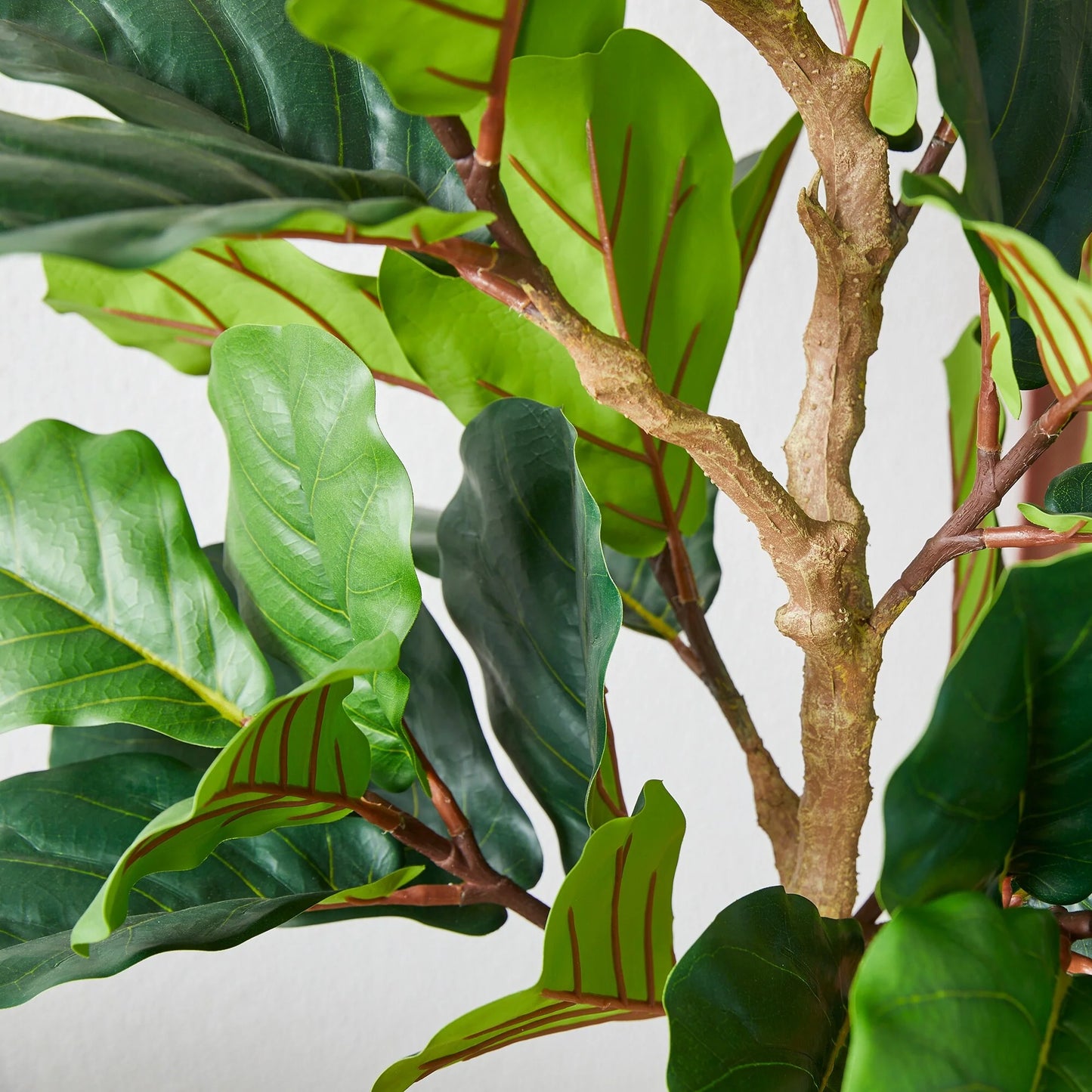 Glitzhome 3.5ft/5ft.Potted Real Touch Fiddle Leaf Fig Faux Tree