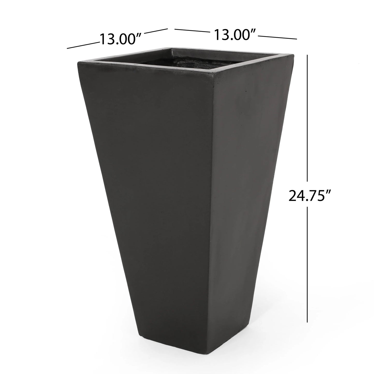 Ella Outdoor Modern Cast Stone Planter by Christopher Knight Home