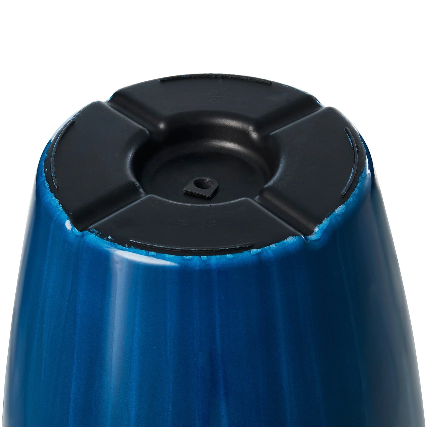 Glitzhome 23.5"H Set of 2 Oversized Gradient Blue/Green Tall Plastic Planter