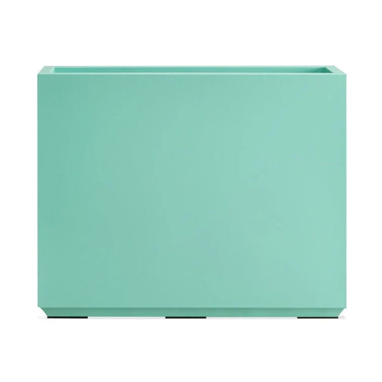 Metallic Heavy Planter for Outdoor Plants, 24.02" H x 30" W x 9.84" D	Tall and Long Metal Divider Planter Box