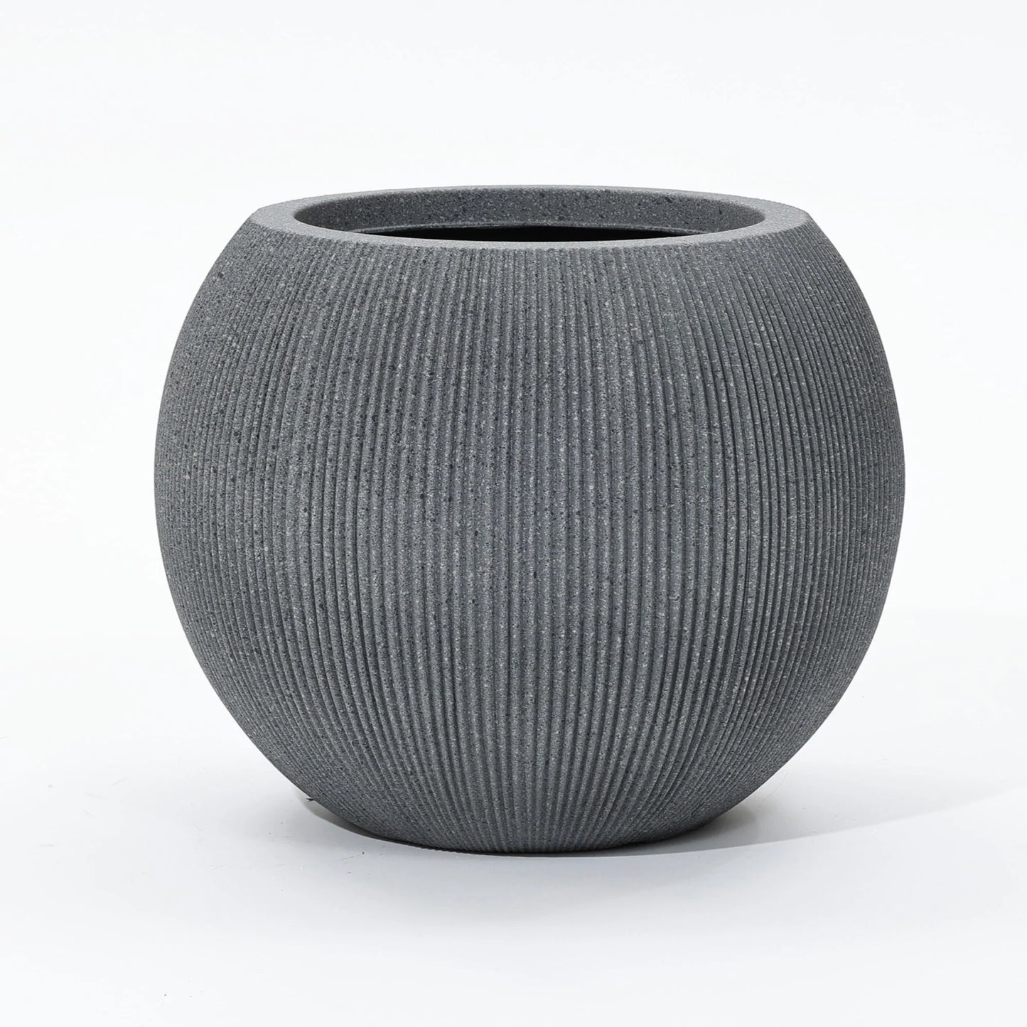 14.5" Round Bowl Plastic Planter, Mediterranean Style