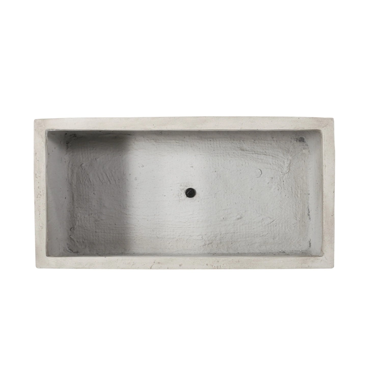 Ella Outdoor Modern Cast Stone Rectangular Planter by Christopher Knight Home