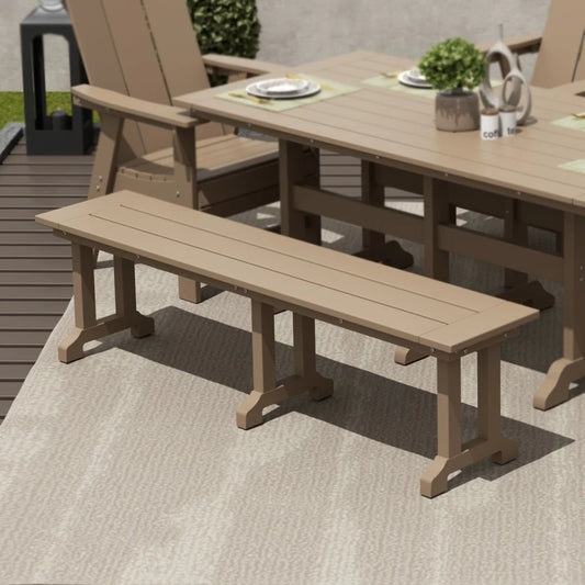 Polytrends Laguna Hdpe All Weather Outdoor Patio 65" Bench