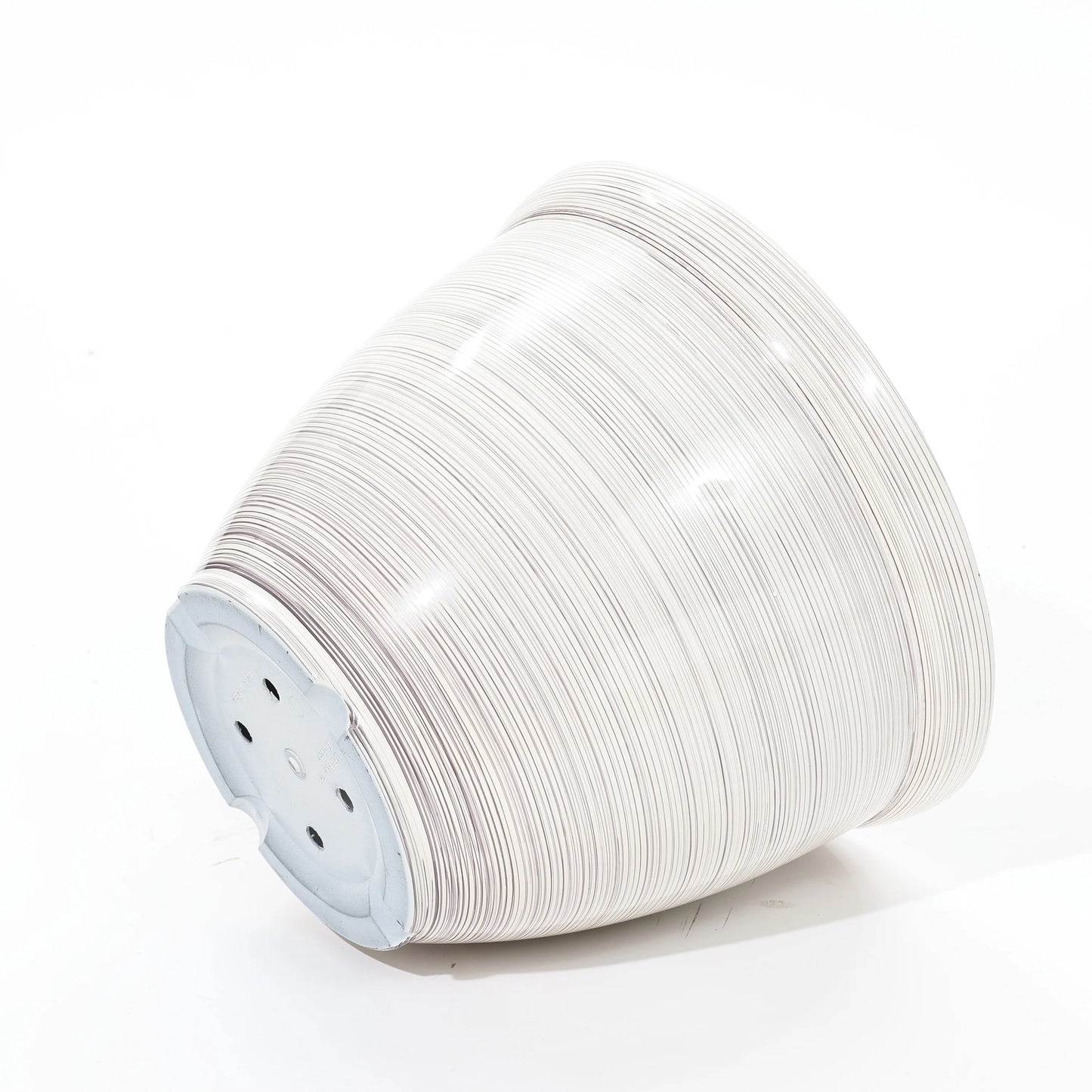 Ivory White Bell Round Recyled Plastic Planter
