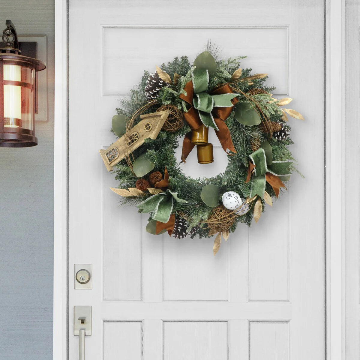 Puleo International 24" Decorated Artificial Wreath - Green