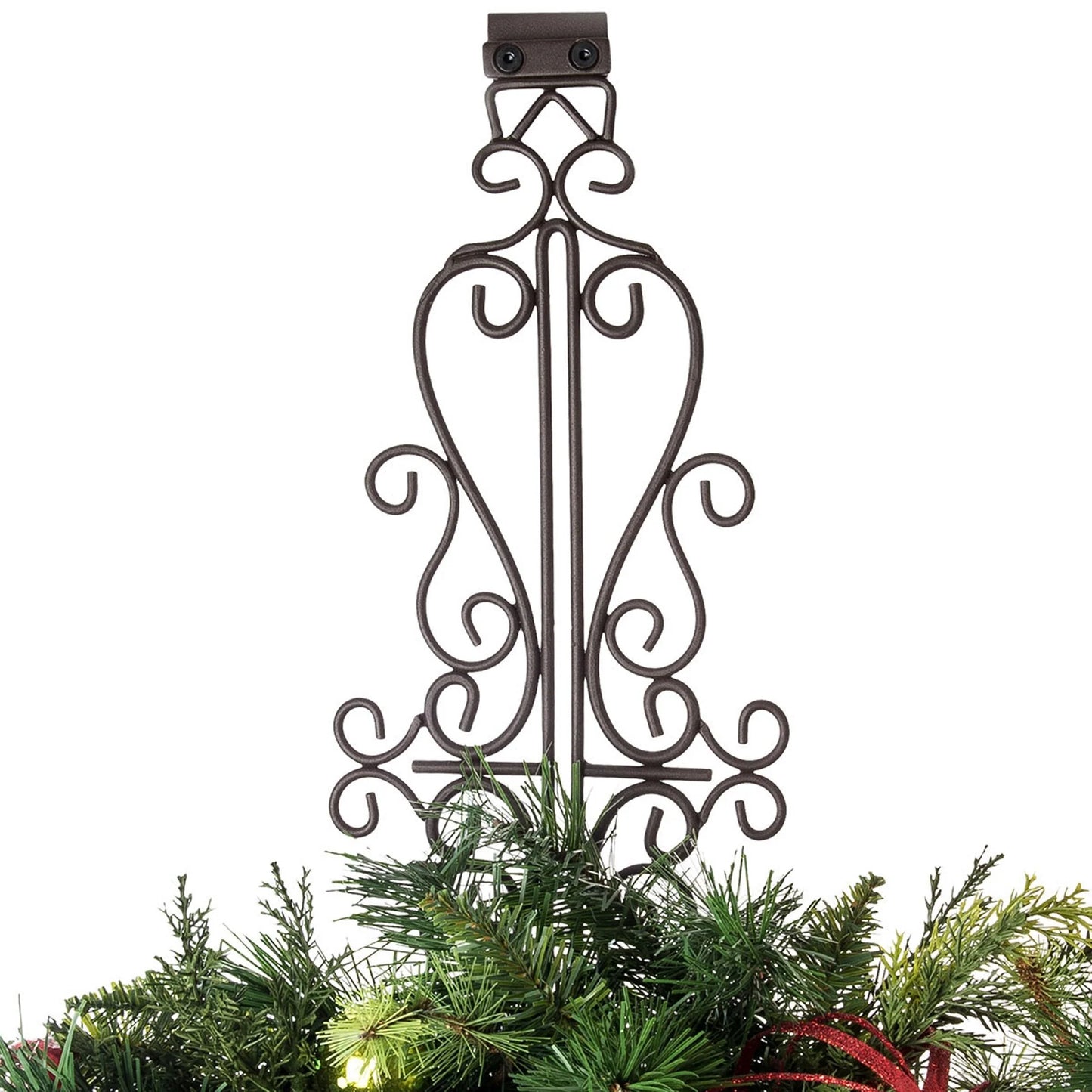 Adjustable Wreath Hanger for Door - Colonial (Brown) - Brown