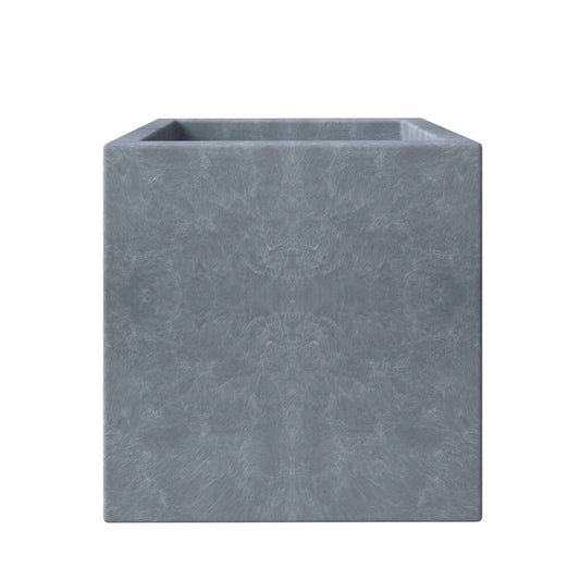 Fern Modern Square Fiberstone and MGO Clay Planter with Drainage for Indoor & Outdoor Home Office Patio Yard Decor