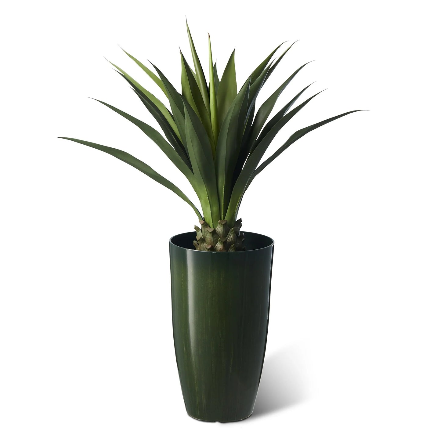Glitzhome 23.5"H Set of 2 Oversized Gradient Blue/Green Tall Plastic Planter