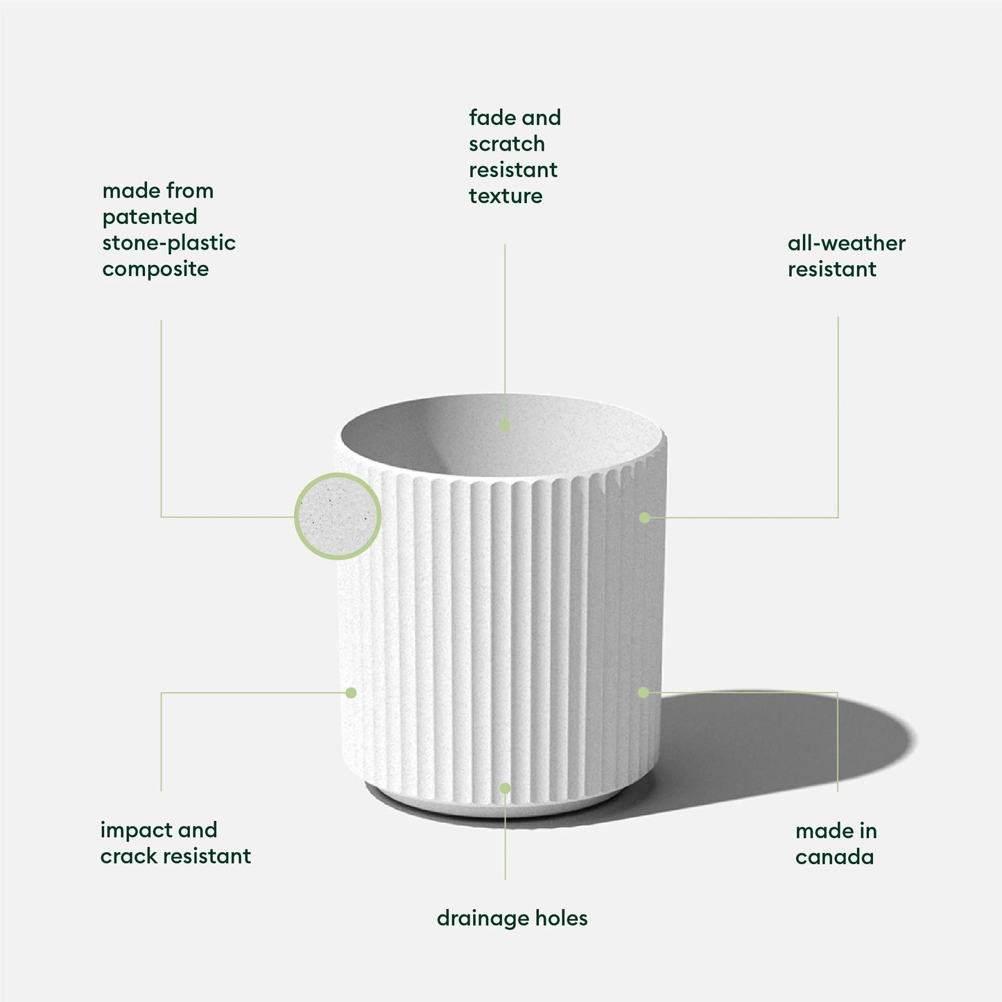 Veradek Demi Series Demi Round Planter