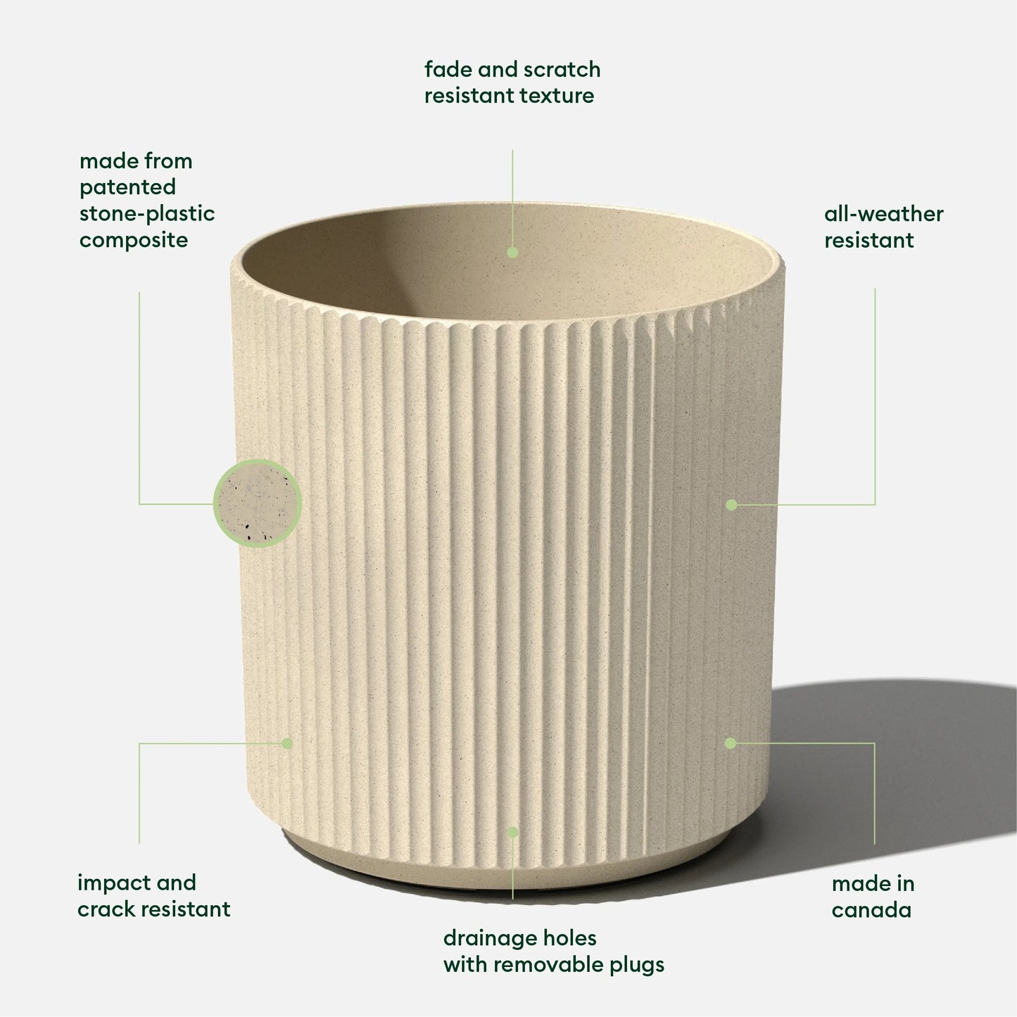 Veradek Demi Series Demi Round Planter