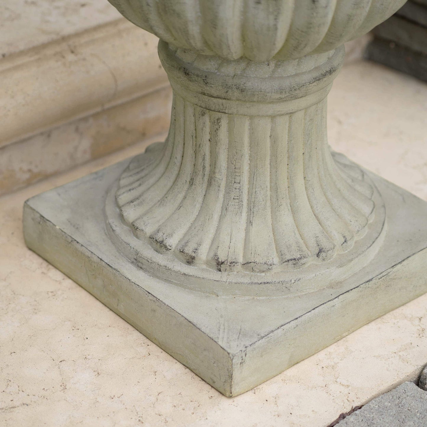 Antique Green Italian 26-inch Urn Planter by Christopher Knight Home