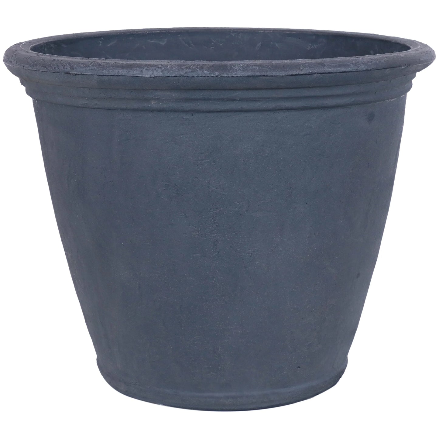 Sunnydaze Anjelica Outdoor Flower Pot Planter - Slate Finish - 24-Inch
