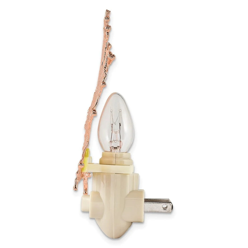 Curata Rose Gold Dipped Real Sugar Maple Leaf Nightlight