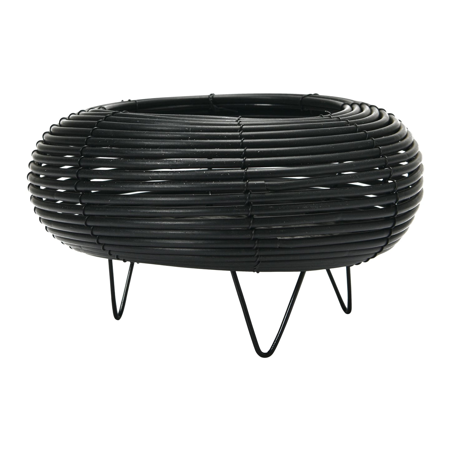 Plastic Planter with Metal Feet