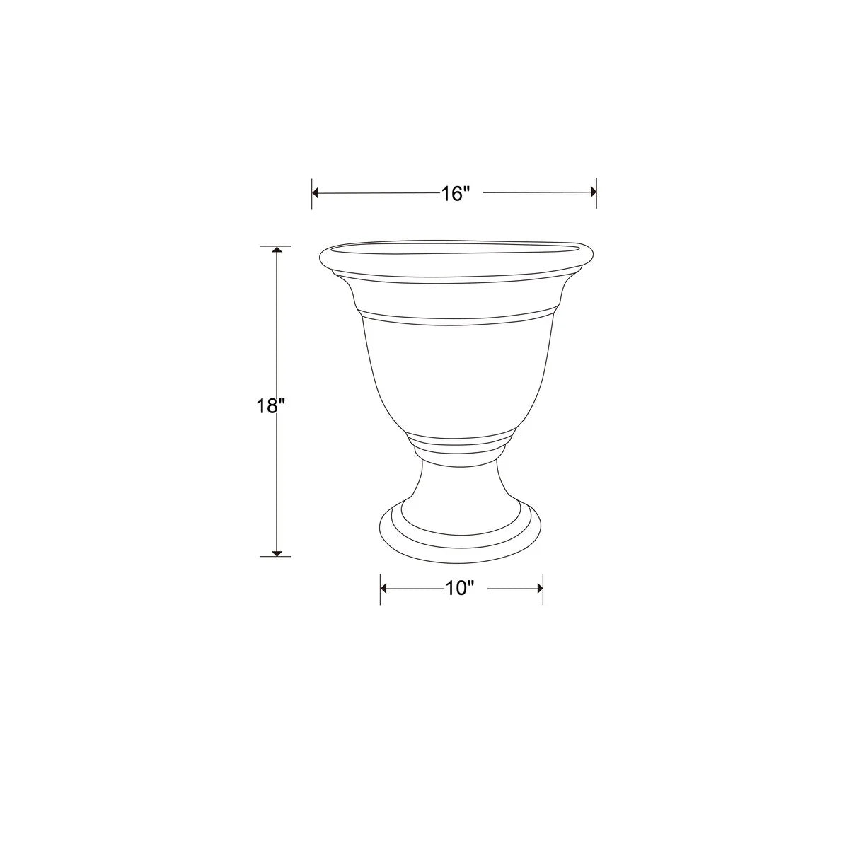 Southern Patio Jean Pierre Urn Planter