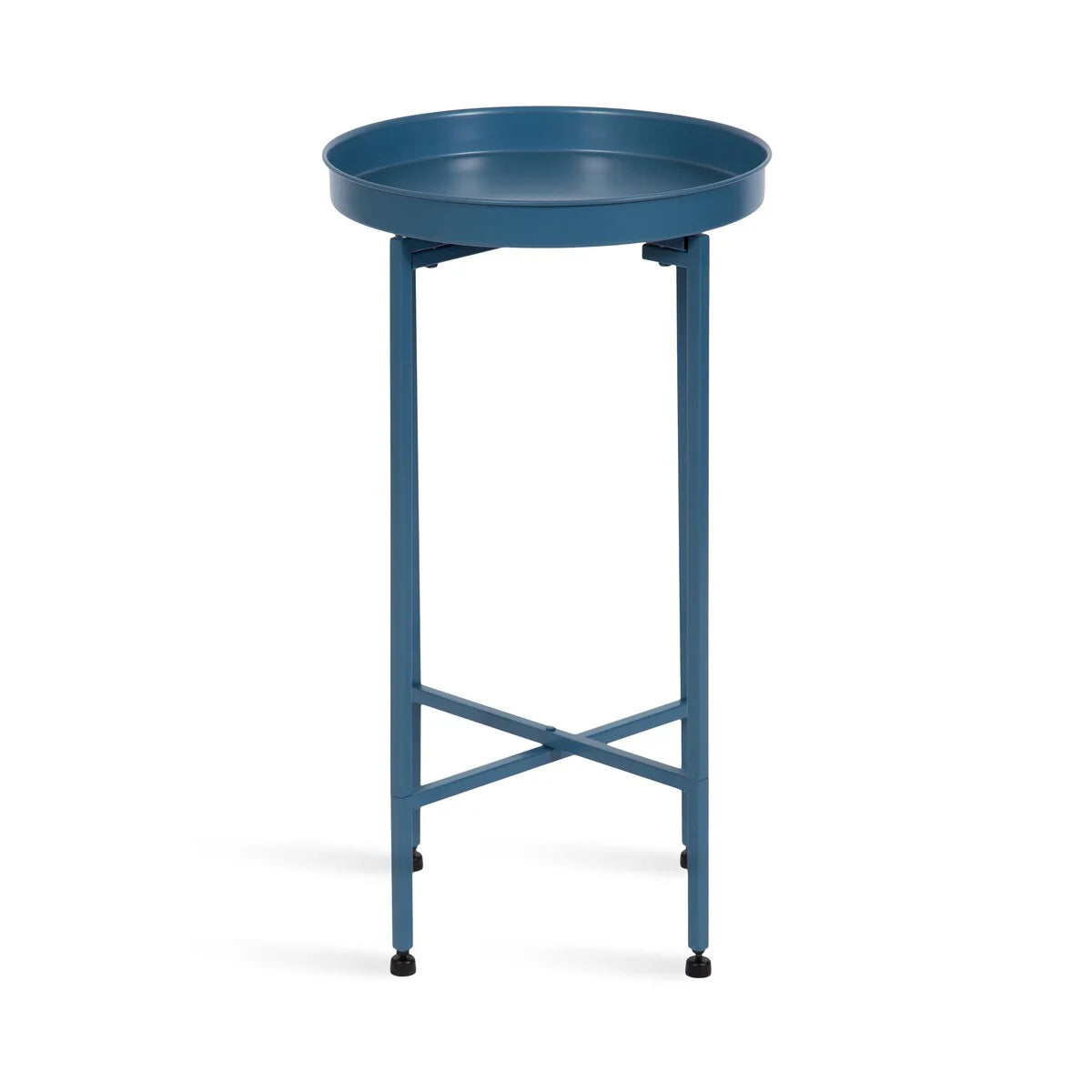 Kate and Laurel Celia Round Foldable Metal Accent Table - 14x14x26