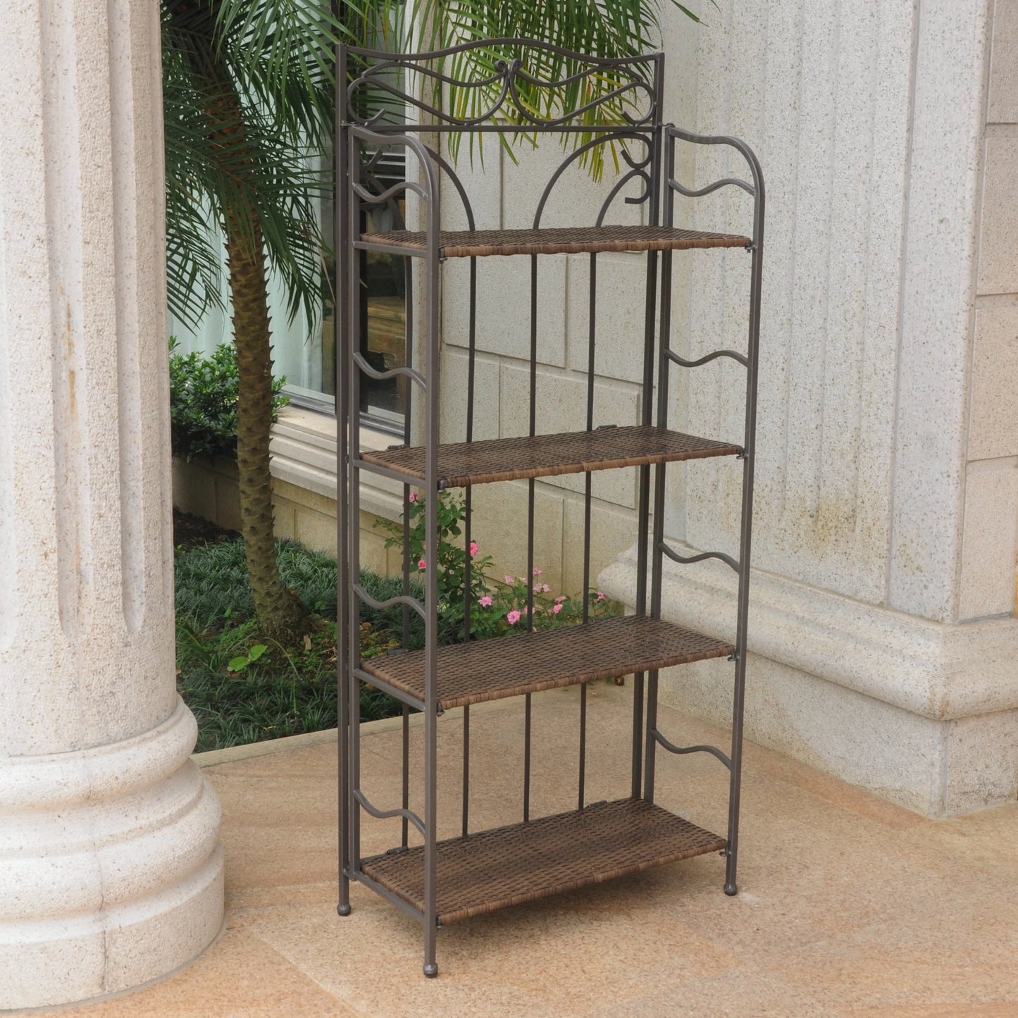 Valencia 4-tier Folding Bakers Rack