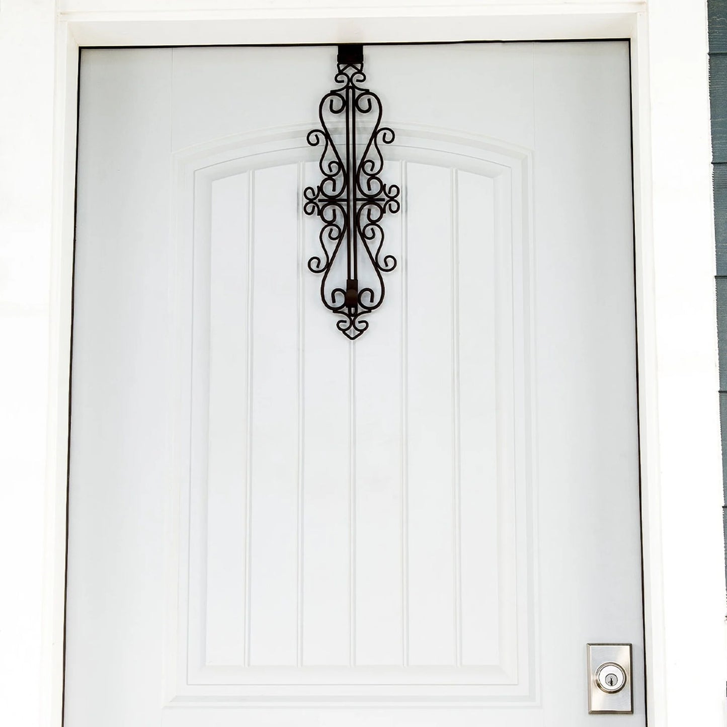 Adjustable Wreath Hanger for Door - Colonial (Brown) - Brown