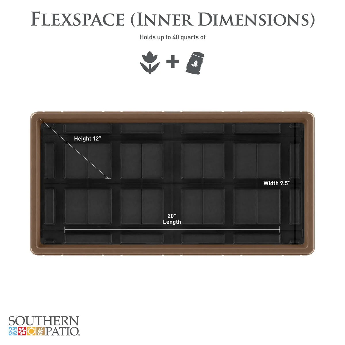 Southern Patio FlexSpace Modular Planter Garden