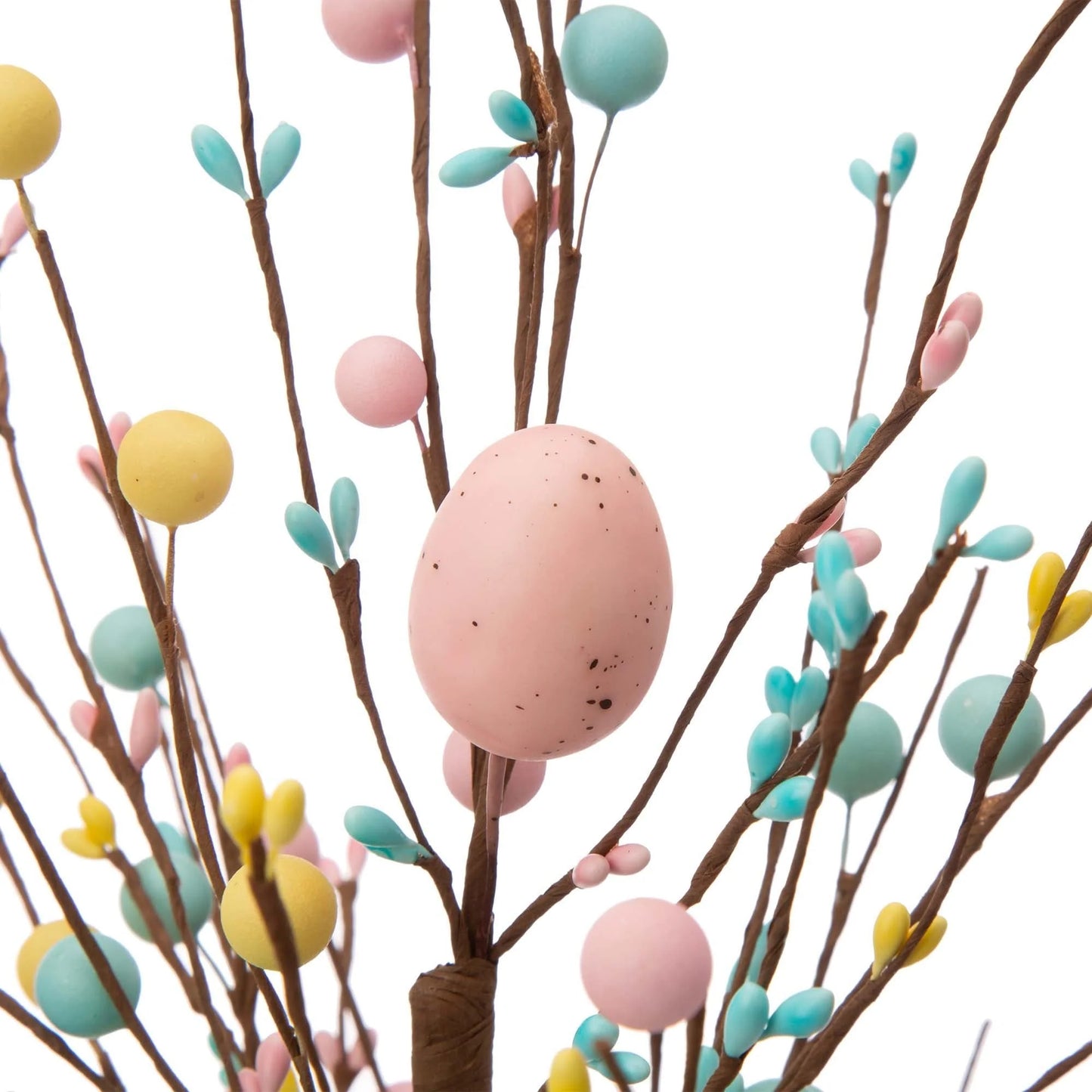 Glitzhome 18"H Easter Eggs Blossom Table Tree Spring Artificial Plants Centerpieces