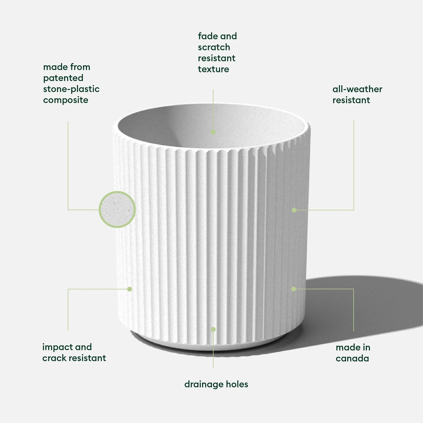Veradek Demi Series Demi Round Planter
