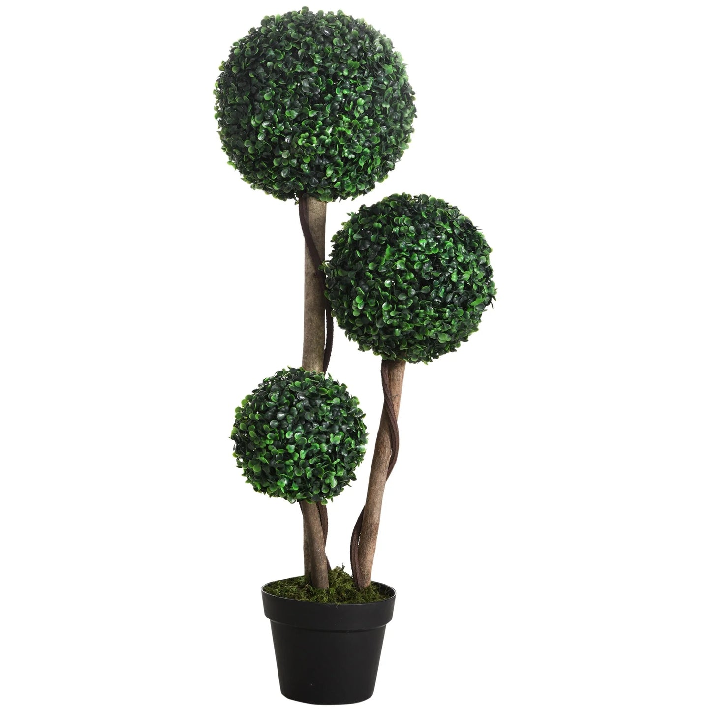 HOMCOM 35.5" Artificial Plant in Pot