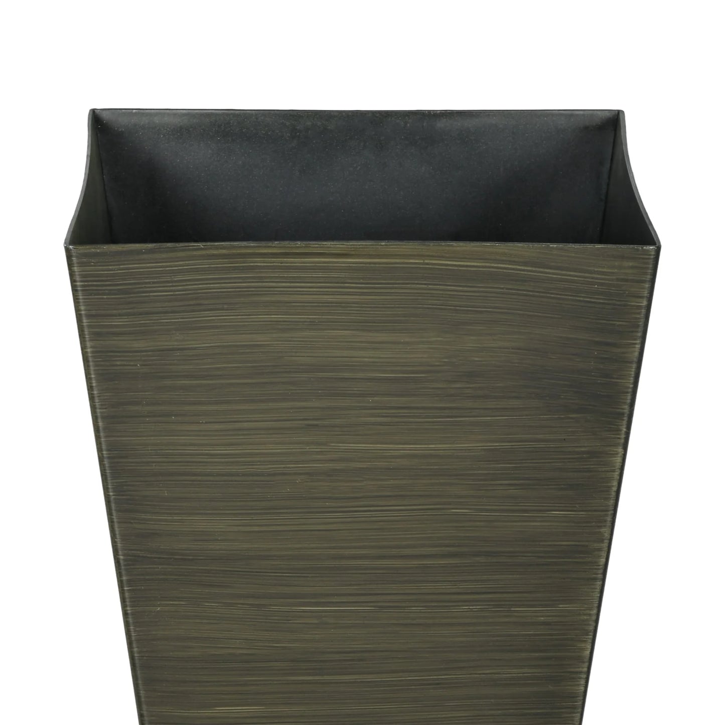 Outsunny 28" Tall Outdoor Planters, Set of 3 Large Taper Planters with Drainage Holes and Plug