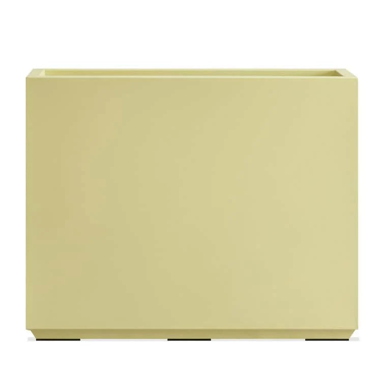 Metallic Heavy Planter for Outdoor Plants, 24.02" H x 30" W x 9.84" D	Tall and Long Metal Divider Planter Box