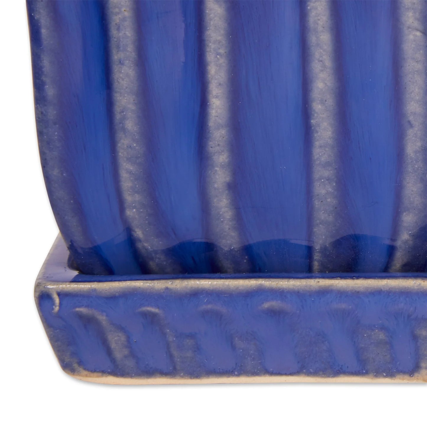 White Square Ceramic Small Planter (Set of 3)