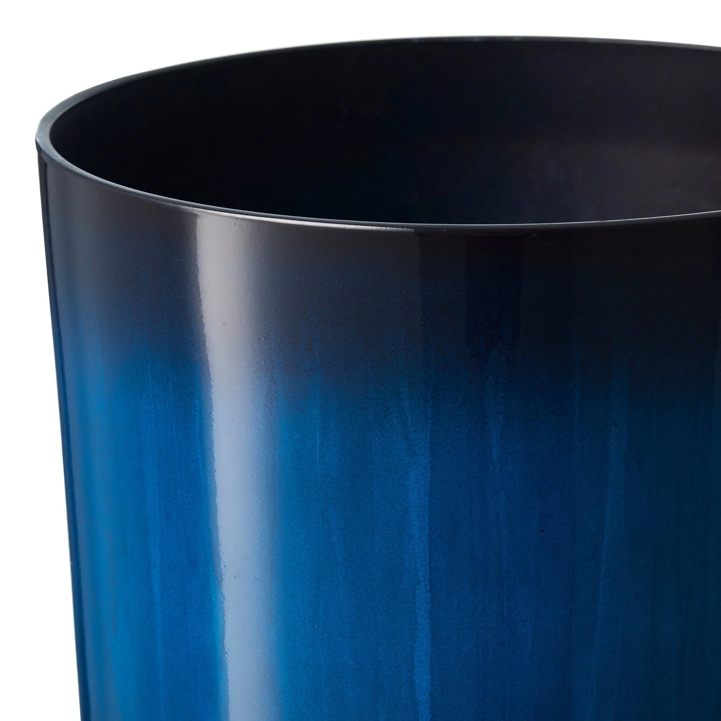 Glitzhome 23.5"H Set of 2 Oversized Gradient Blue/Green Tall Plastic Planter
