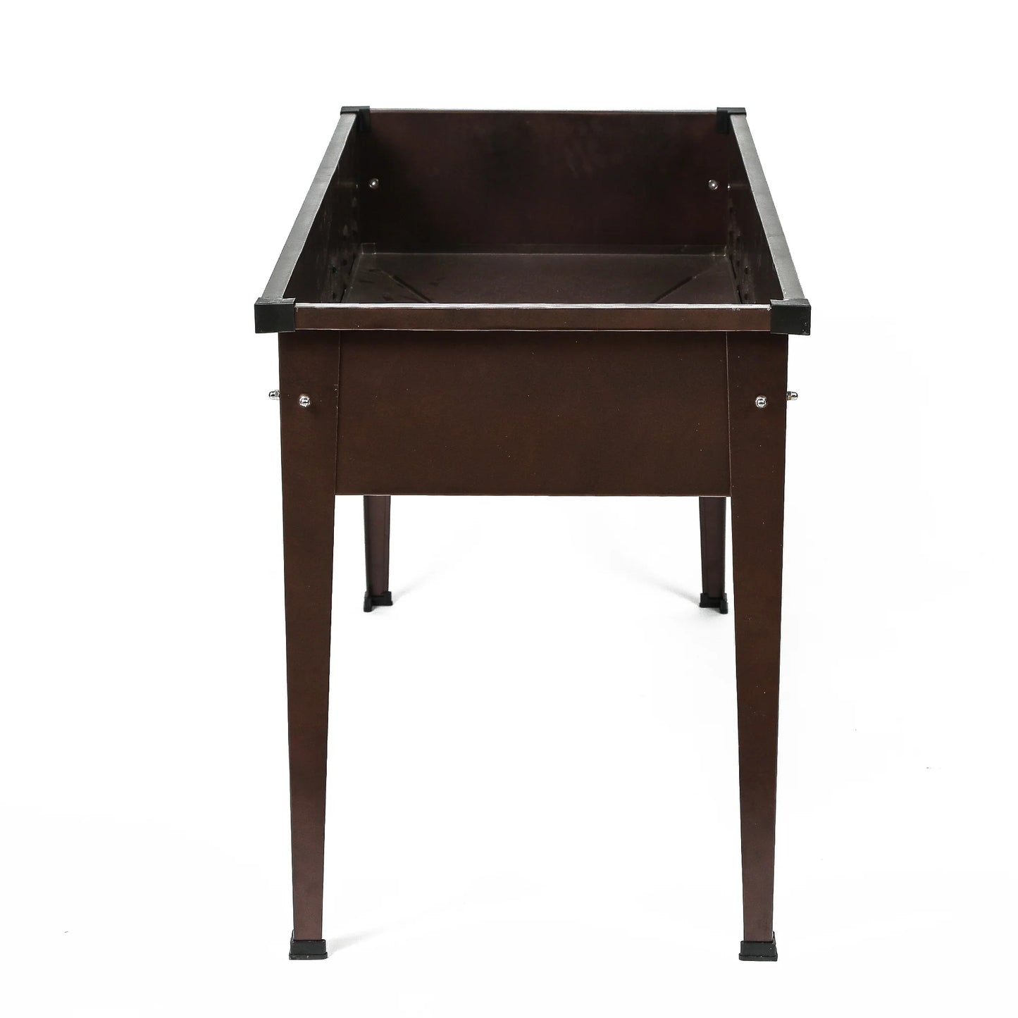 Brown Metal Rectangular Raised Garden Planter - 27.95" H x 39.57" W x 17.72" D