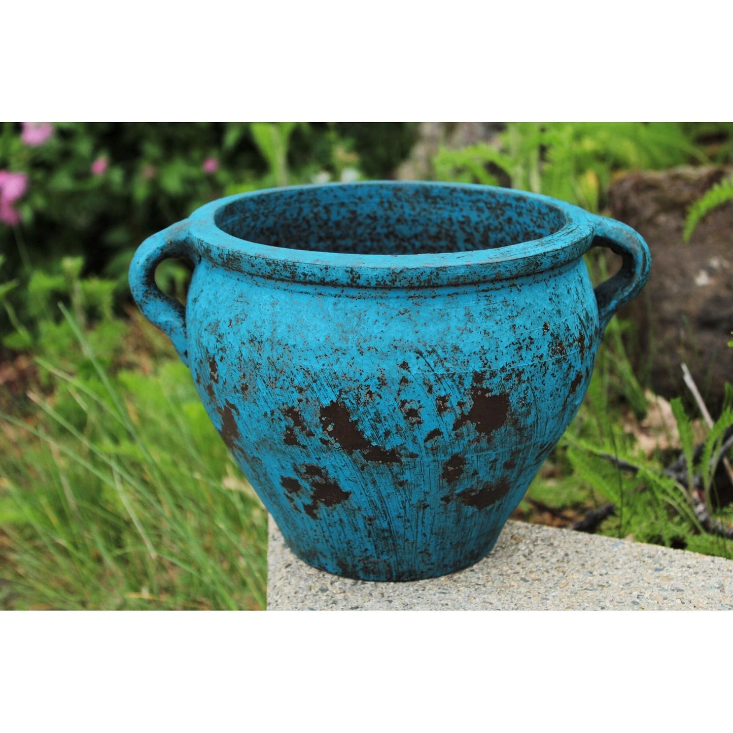 Earthen Ware Weathered Egyptian Terracotta Vessel/Planter