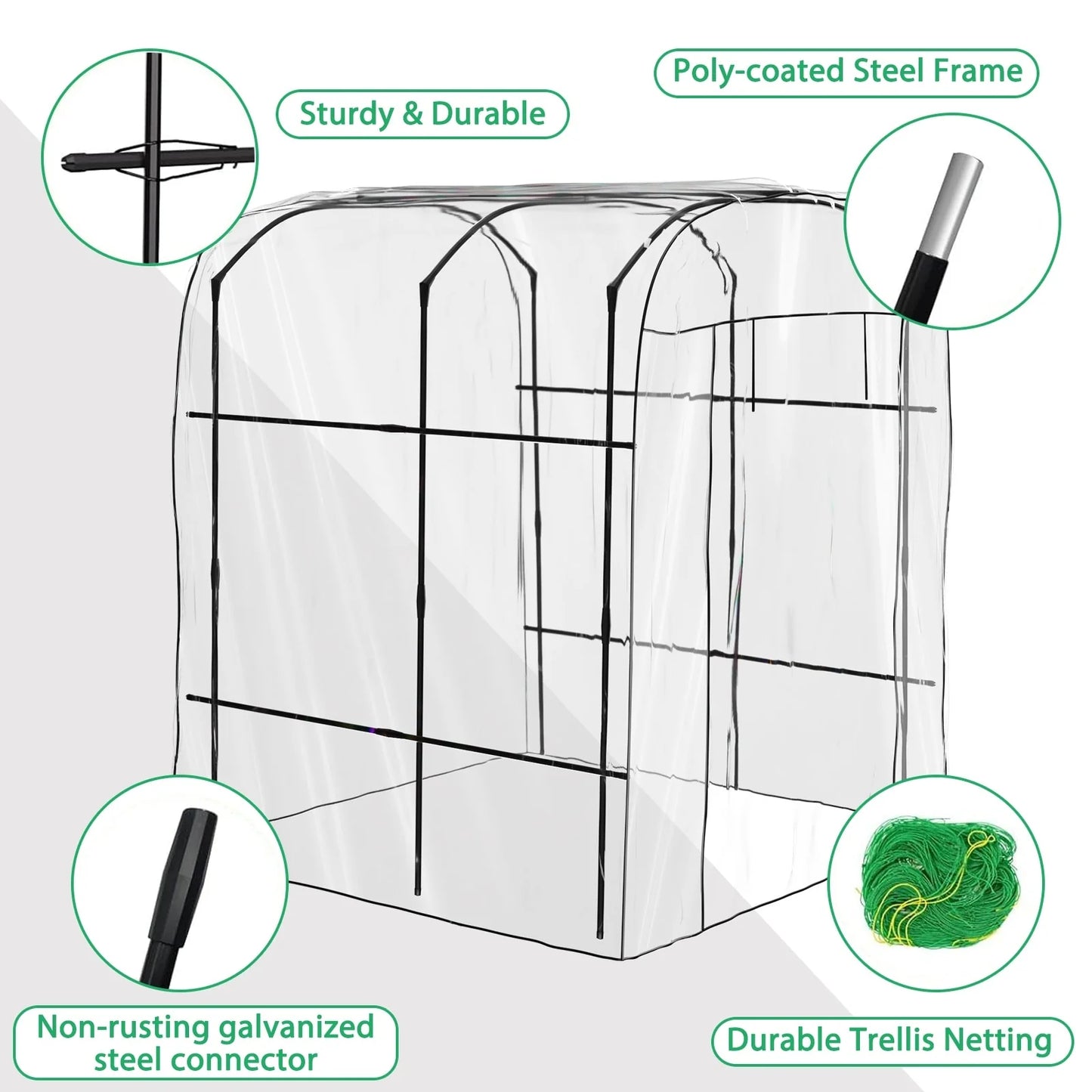 DoCred Garden Trellis for Climbing Plants, Outdoor Metal Trellis