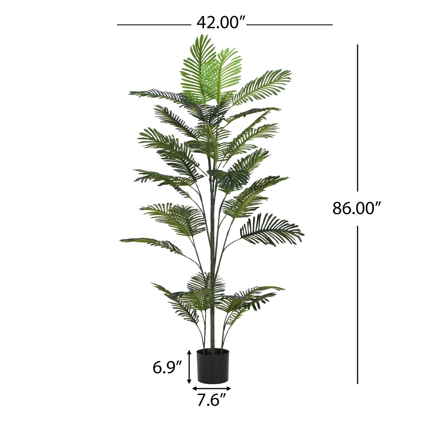 Christopher Knight Home - Savannah 86" Tall Artificial Palm Tree with Pot for Indoor or Outdoor Décor - PE