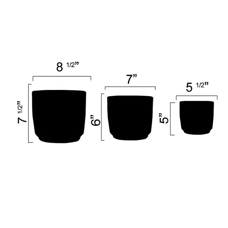 Hand Made Set of 3 Terracota Plant Pot