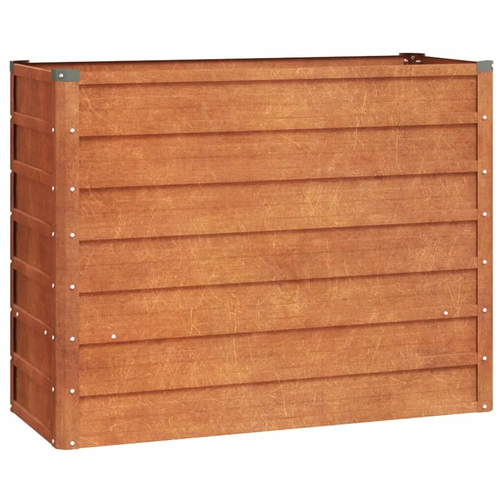vidaXL Garden Raised Bed Outdoor Patio Backyard Planter Rusty Corten Steel