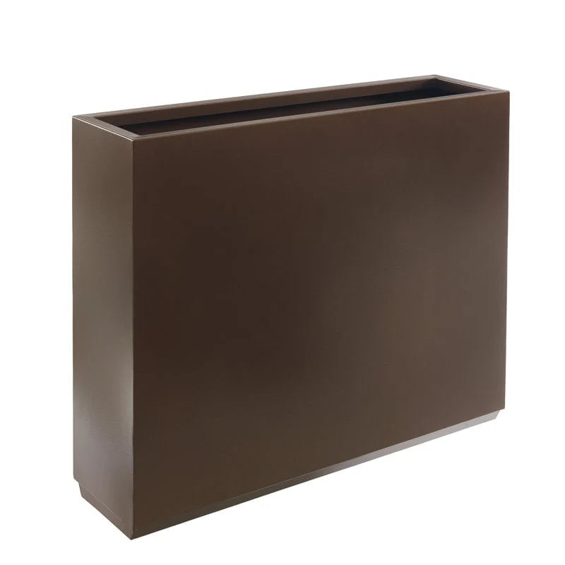 Metallic Heavy Planter for Outdoor Plants, 38Lx10Wx30H Inches Tall and Long Metal Divider Planter Box - 38"x30"x10"