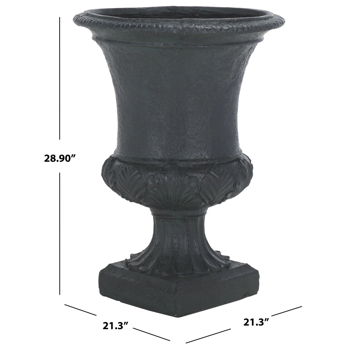 SAFAVIEH Outdoor Toprak Planter - 21" W x 21" D x 29" H - 21"W x 21"D x 29"H