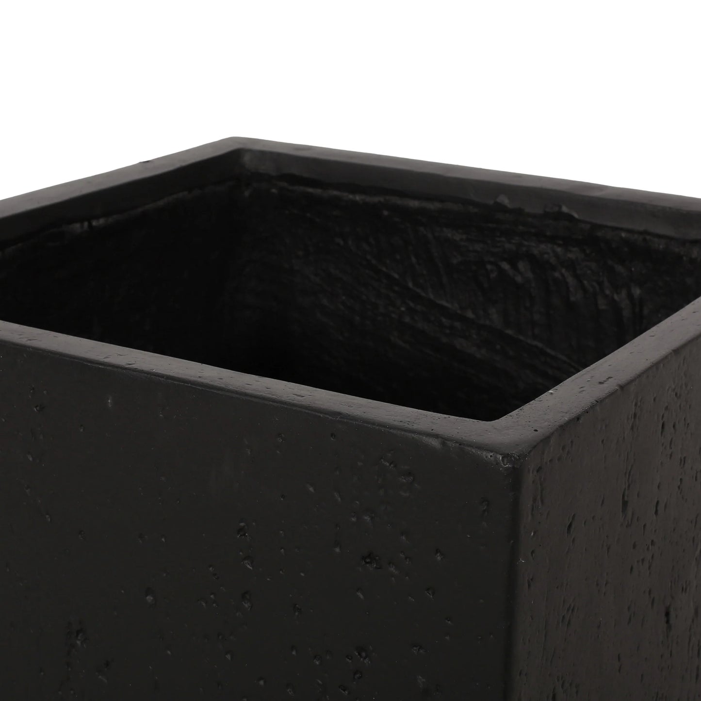 Ella Outdoor Cast Stone Square Planter by Christopher Knight Home