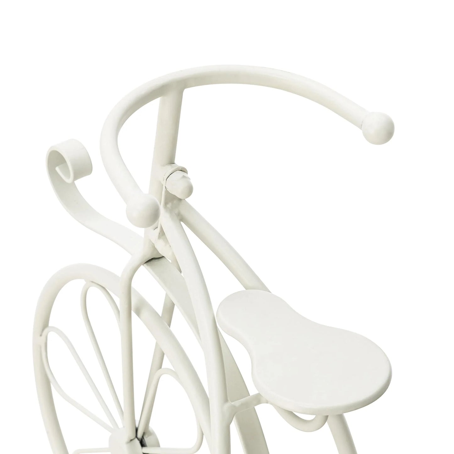 Glitzhome 24"L Spring Metal Tricycle Planter Stands Flower Pot Cart with Wood Trays
