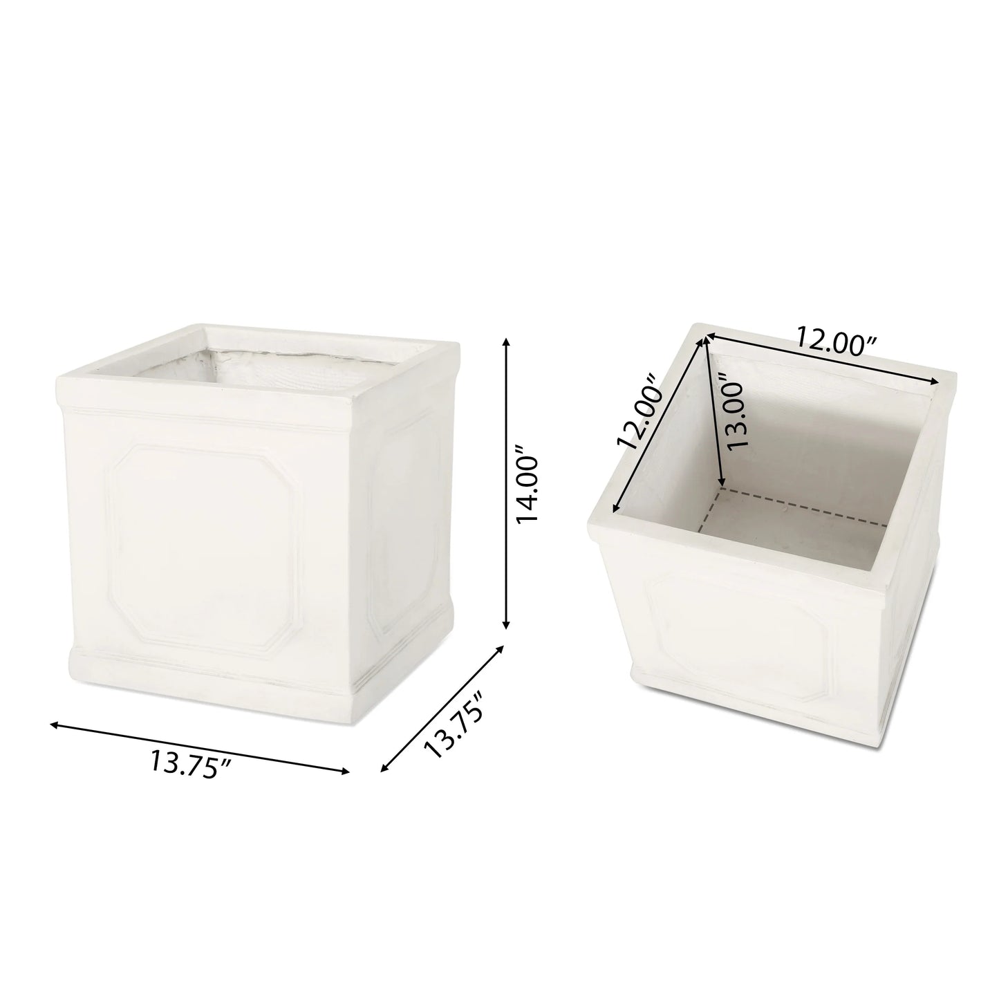 Burgos Outdoor Cast Stone Outdoor Planter by Christopher Knight Home