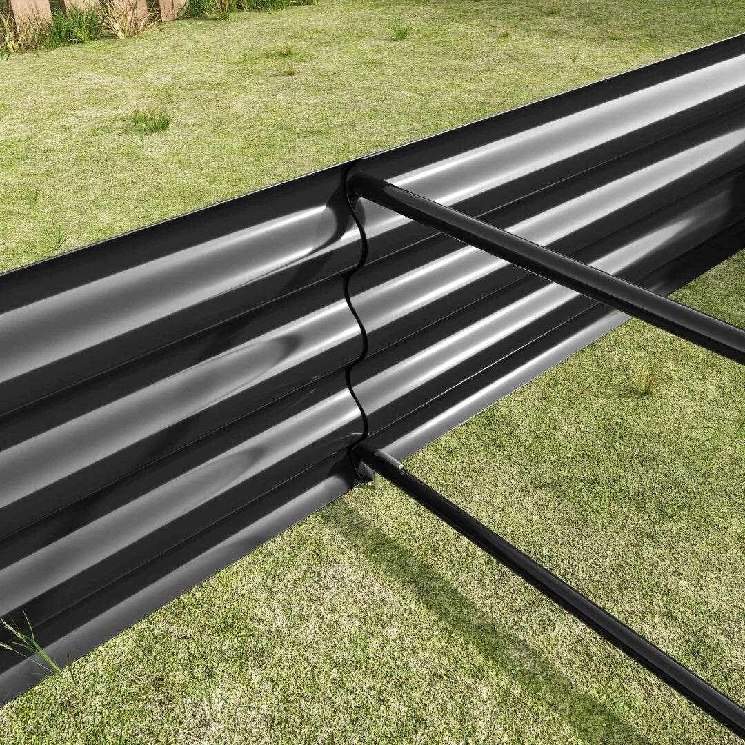 Raised Garden Bed Outdoor Metal Raised Rectangle Planter Beds for Plants Vegetables and Flowers