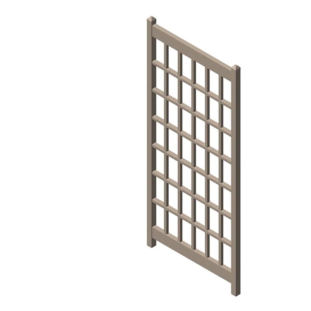 Lancaster White Vinyl Trellis