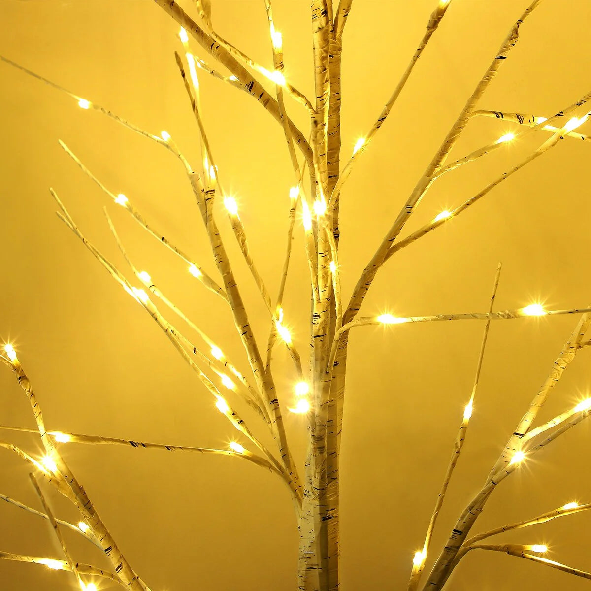 LED Lighted Birch Tree with Fairy Lights for Decoration Inside Outside