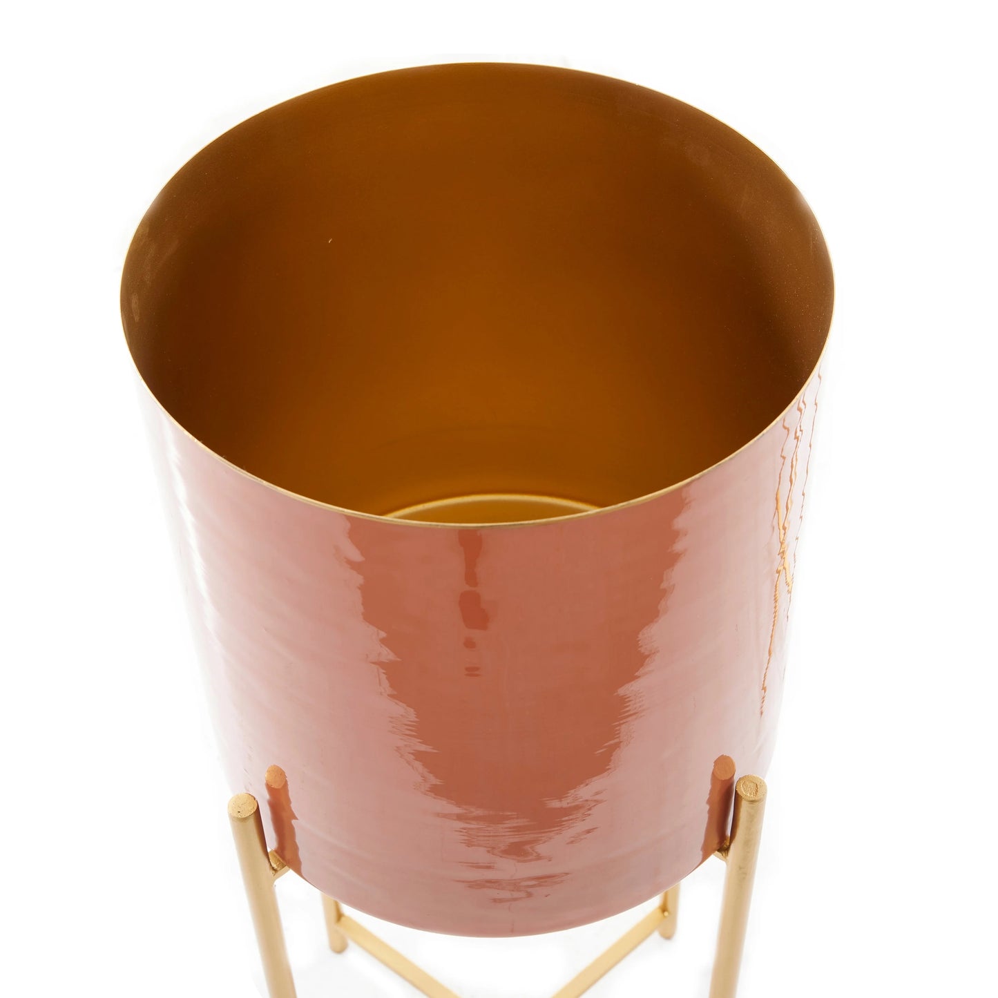 CosmoLiving by Cosmopolitan Metal Contemporary Planter (Set of 2) - S/2 24", 21"H