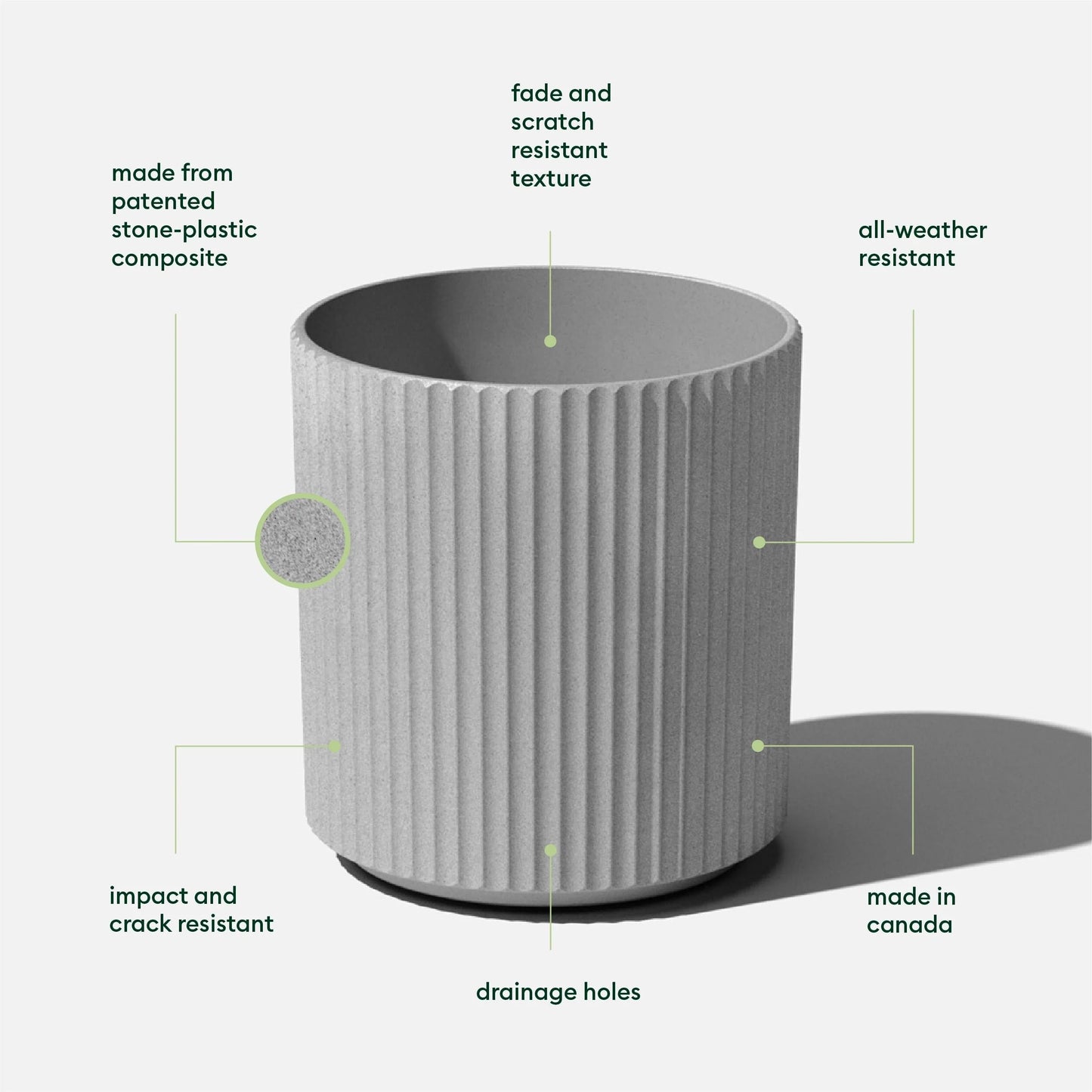 Veradek Demi Series Demi Round Planter