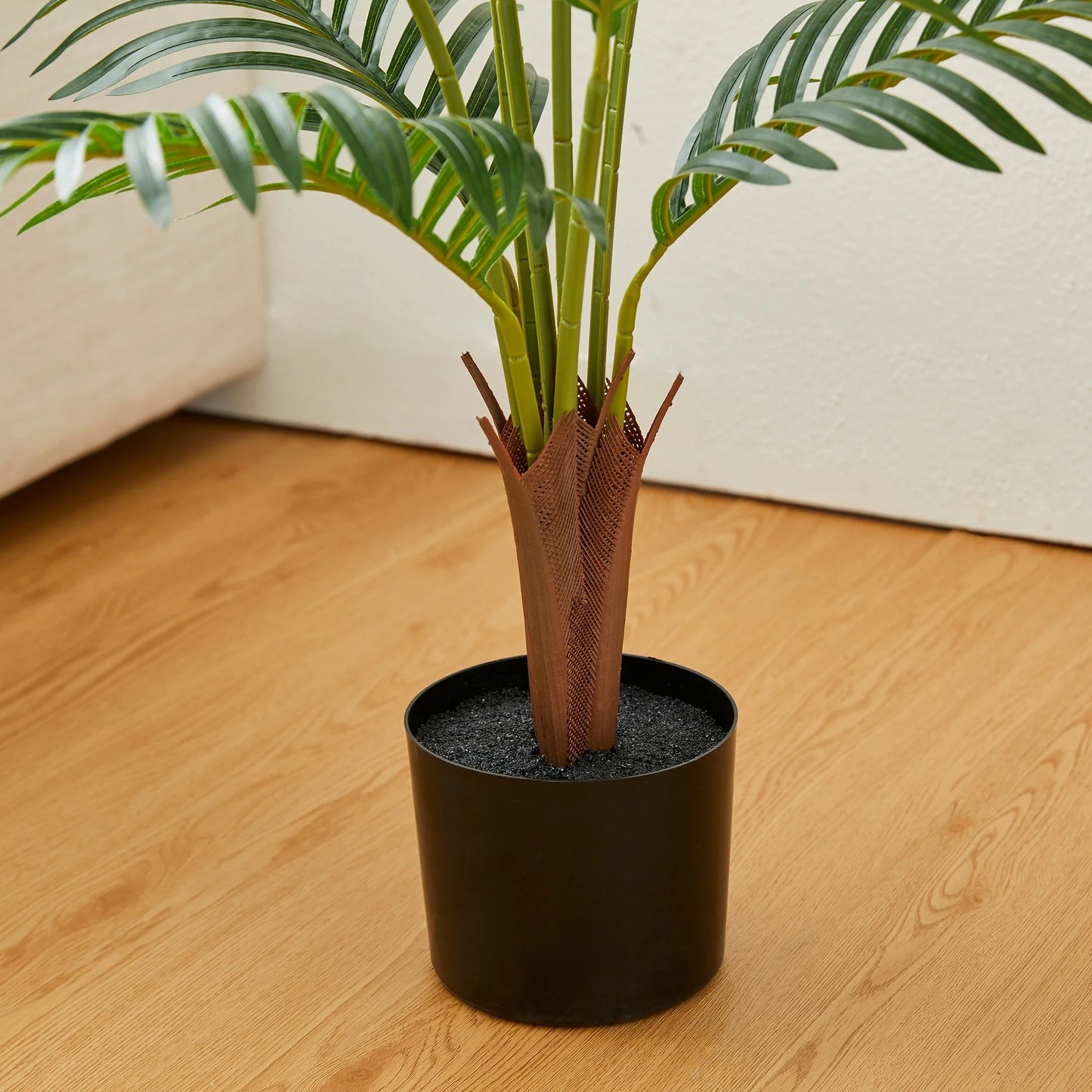 Glitzhome 43"H Real Touch Areca Palm Artificial Fronds Tree in Pot - 19.75"D x 43.25"H