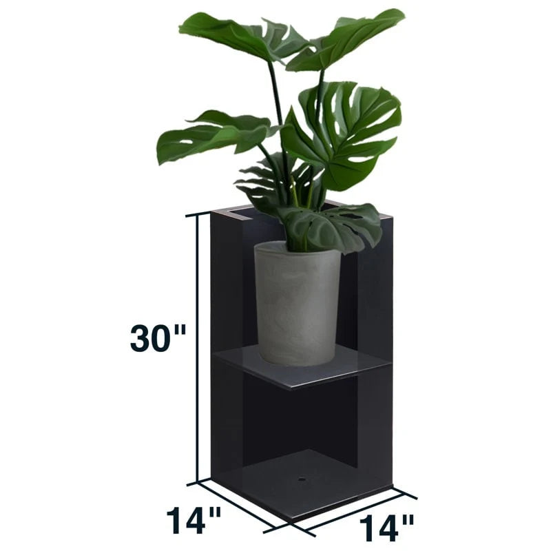 Metallic Heavy Planter for Outdoor Plants Tall and Long Metal Divider Planter Box