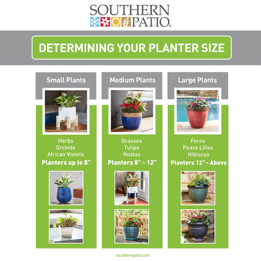 Southern Patio Hornsby Resin Planter