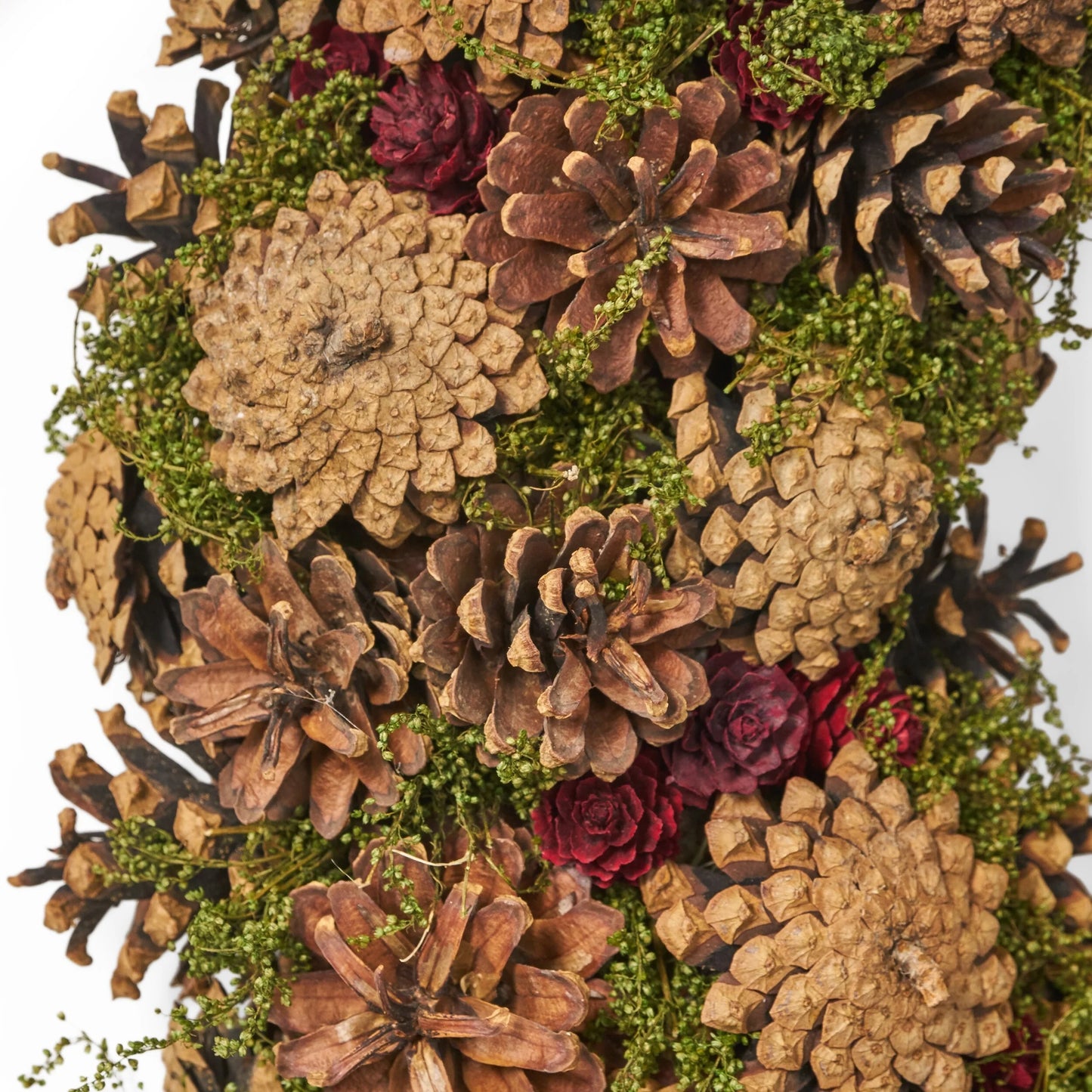 Antonio 18.5" Pine Cone Artificial Christmas Wreath, Natural by Christopher Knight Home
